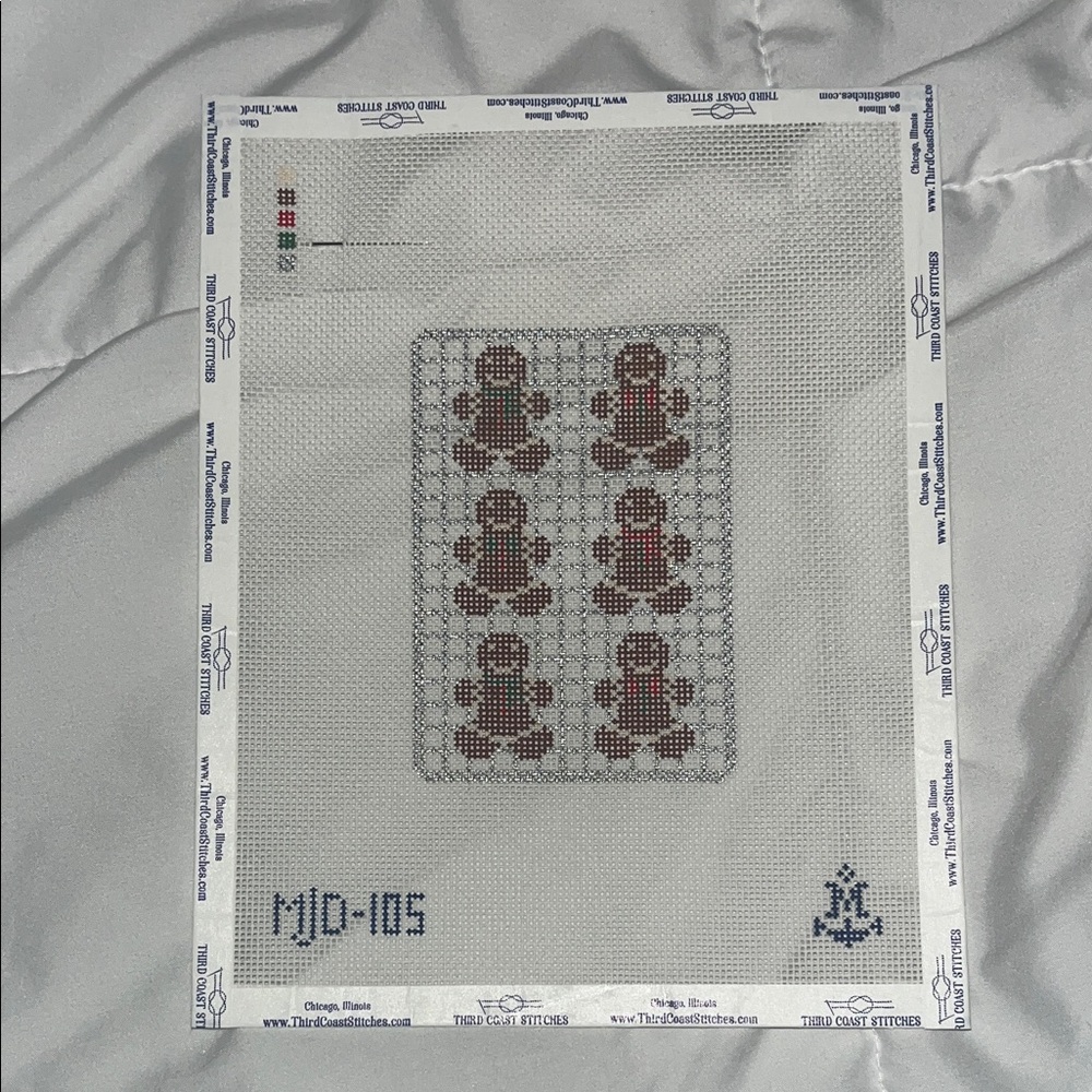 Morgan Julia Designs Gingerbread Cookies Needlepoint Canvas